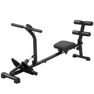 Homestar Veslački stroj 2u1 Cardio trener 155x61x63 cm Crni