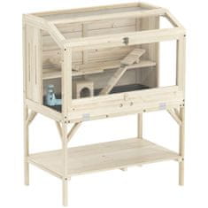 Homestar Kavez za hrčka 2 razine 84x53x110 cm prirodno drvo