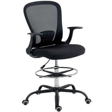 Homestar Uredska stolica podesiva, stolica za radni stol, 62x59x119 cm, crna