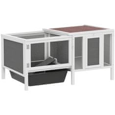 Homestar Kavez za zečeve 105x57.5x51.5 cm Sivi metal