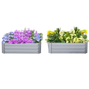 Homestar Set saksija 2 komada 100x100x30 cm sivi