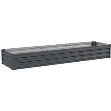 Homestar Povišeni vrtni krevet 240x60x30 cm tamnosivi