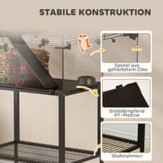 Homestar Kavez za hrčka 3 razine 77x49x130,5 cm Crni
