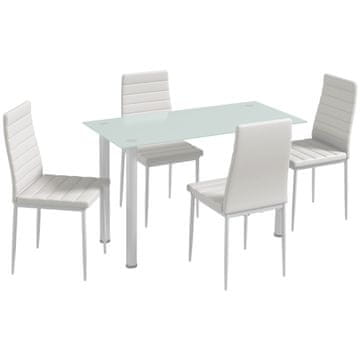Homestar Set blagovaonskog stola 5 komada 120x60x75 cm bijeli