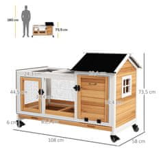Homestar Kavez za male životinje 108x58x73,5 cm Žuti