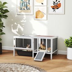 Homestar Kavez za zečeve 105x57.5x51.5 cm Sivi metal