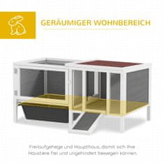Homestar Kavez za zečeve 105x57.5x51.5 cm Sivi metal