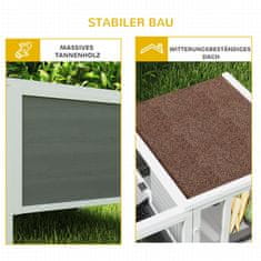 Homestar Kavez za zečeve 105x57.5x51.5 cm Sivi metal