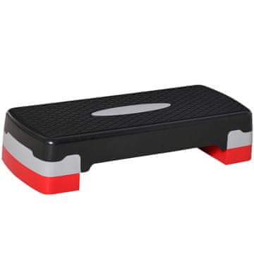 Homestar Aerobik steper 68x28x15 cm Crna Siva Crvena