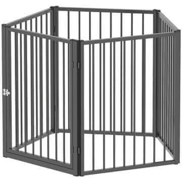 Homestar Igraonica za kućne ljubimce 5 panela 180x60x76 cm Crna