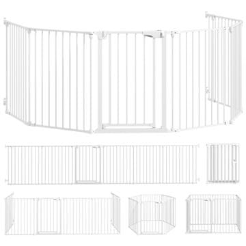 Homestar Ograda za kućne ljubimce 6 panela s vratima 61x3x75 cm bijela