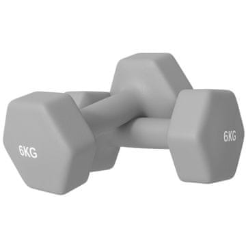 Homestar Set bučica 2 x 6 kg 22x10x10 cm Siva