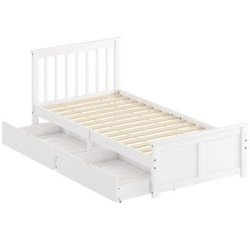 Homestar Okvir za jednokrevetni krevet 207x98x82 cm Bijeli