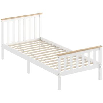 Homestar Okvir za jednokrevetni krevet 210x98x82 cm Bijeli