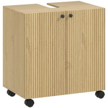 Homestar Ormarić za umivaonik 60x39.8x62 cm prirodno drvo