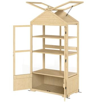 Homestar Staklenik 100x56,5x178 cm Prirodno drvo