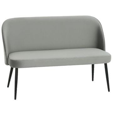 Homestar dvosjedna sofa 127x63x84.5 cm siva