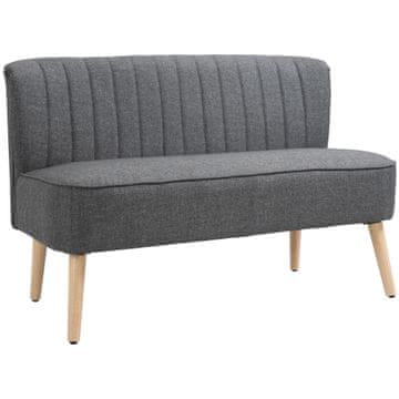 Homestar Dvosjed sofa 117x56.5x77 cm Siva
