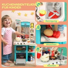 Homestar Dječji kuhinjski set za igru 92 komada 44,5x24x79 cm Zeleno