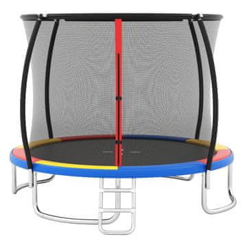 Costway Vanjski teški rekreacijski trampolin s mrežom za sigurnost višebojni