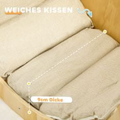 Homestar Penjalica Luk 3u1 s jastukom 90x52x50 cm Prirodno drvo