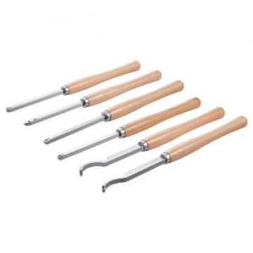 VEVOR Set alata za tokarenje drveta 6 komada 472x217x46 mm Drška od drveta