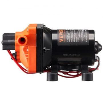 VEVOR Membranska pumpa 4-komorna 12V DC podesiva vodena pumpa 210x128x110 mm