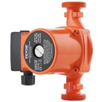 VEVOR Pumpa za recirkulaciju tople vode LPS25-6S-180 38 mm 3 brzine 60 LPM tihi rad