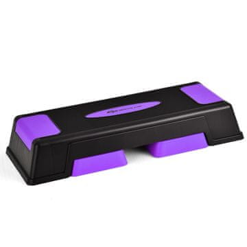 Northix Aerobna step platforma, podesiva visina u 3 razine, ljubičasta