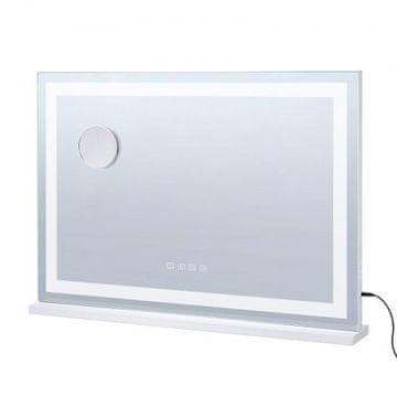 VEVOR Ogledalo za šminkanje s 3 boje osvjetljenja, Bluetooth, 80x12x57.2 cm, bijelo