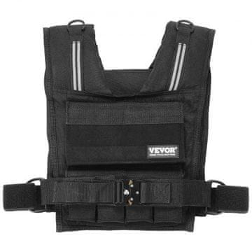 VEVOR Podesivi uteg prsluk 15.9 kg crni