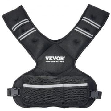 VEVOR Podesivi utežni prsluk 9-14.5 kg Crni