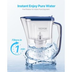VEVOR Zamjenska patrone za vodeni filter 3 komada 66x146 mm bijela