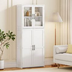 Costway Samostojeći ormar za alat za čišćenje 168 cm, bijeli
