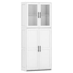 Costway Samostojeći ormar za alat za čišćenje 168 cm, bijeli