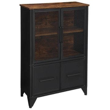 Songmics Ormar za pohranu, LSC053B01, 70x33x100 cm, smeđa