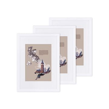 Songmics Set okvira za slike, 33x45.2x1.8 cm, bijela