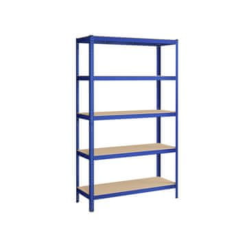 Songmics Čvrsta polica 200x120x60 cm plava