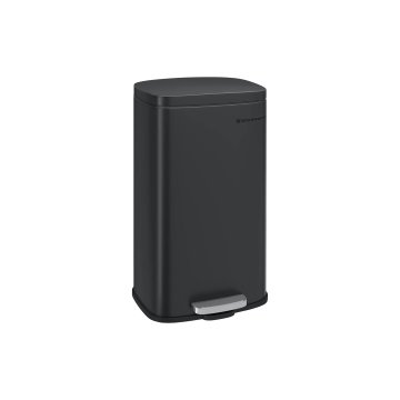 Songmics Kanta za smeće s pedalom 35x23.8x63 cm Crna