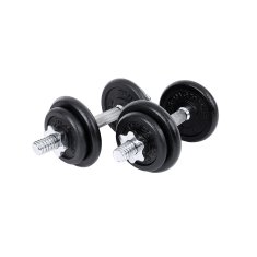 Songmics Set bučica 2 komada 40 kg crne boje