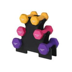 Songmics Set bučica heksagonalnih s postoljem 13.5x6.5x6 cm žuti neopren