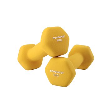 Songmics Set bučica 2 komada 1 kg crne boje