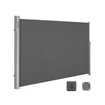 Songmics Bočni tende 200x350 cm siva