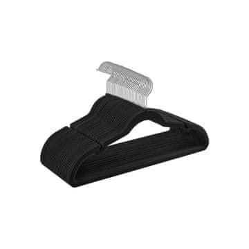 Songmics Vješalice za odjeću 43x0.6x22 cm Crne