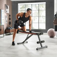 Songmics Set bučica podesiv 50 kg crni