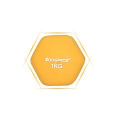 Songmics Set bučica 2 komada 1 kg crne boje