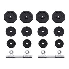 Songmics Set bučica 2 komada 40 kg crne boje