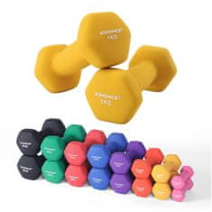 Songmics Set bučica 2 komada 1 kg crne boje