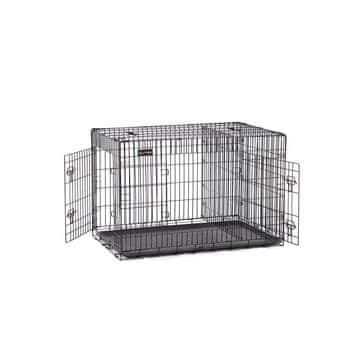 Songmics Kavez za pse, 122x74.5x80.5 cm, crna