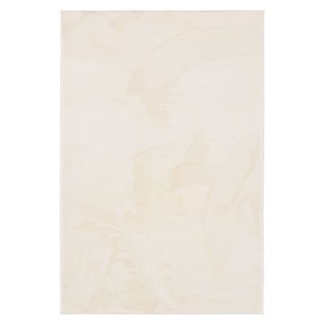 Homestyle4U Tepih, 120x180 cm, bež, Mikrovlakna od 100% poliestera